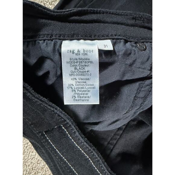 Rag & Bone - Women's Black Jeans - Size 31 - Picture 6 of 9